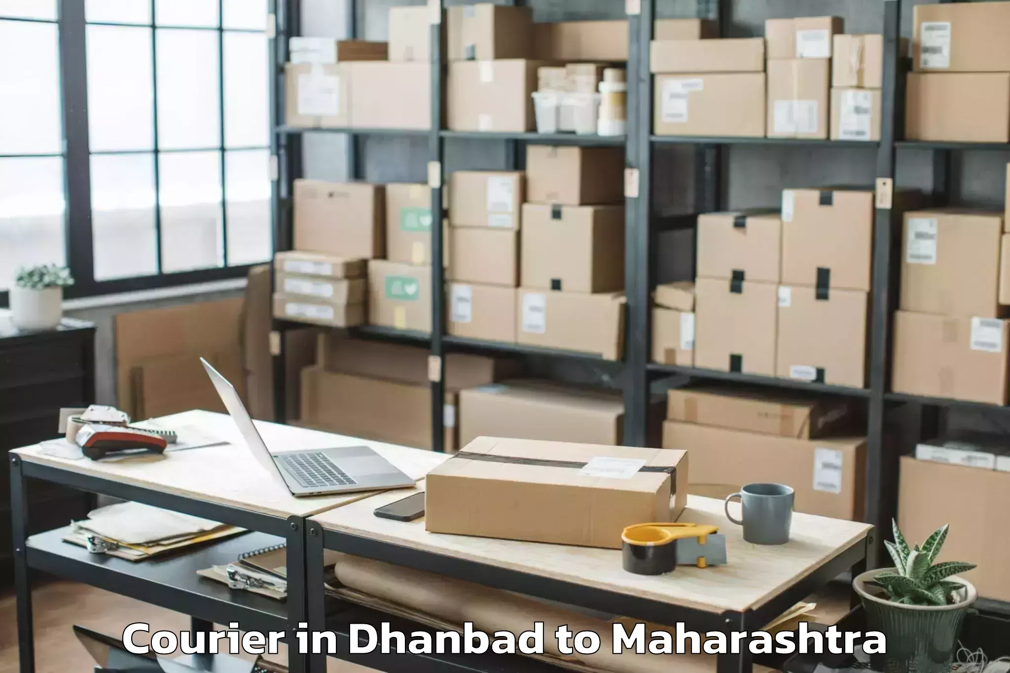 Dhanbad to Maharashtra National Law Unive Courier Booking